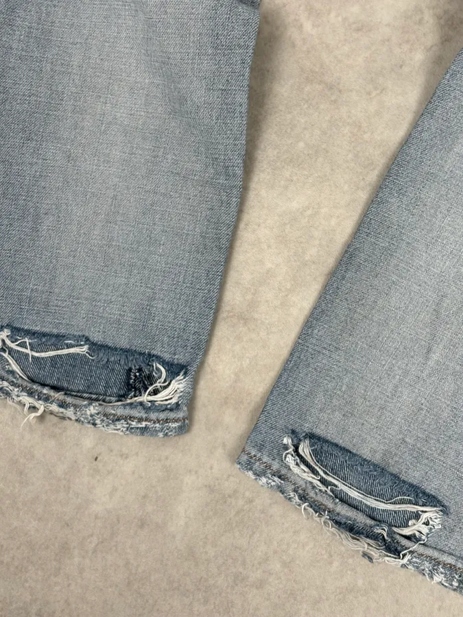 AW2005 Dolce & Gabbana Grey Denim Batman Graphic Distressed Jeans - Image 13