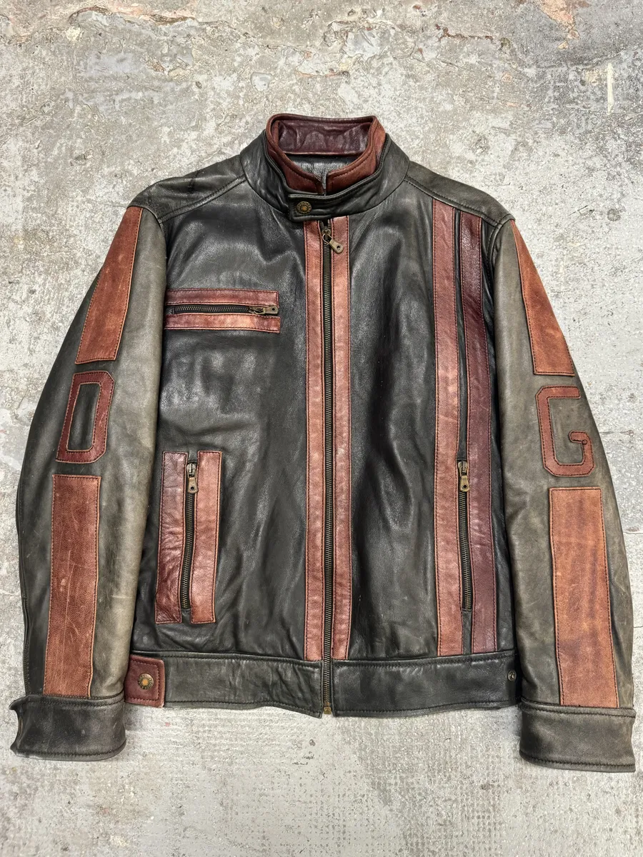 AW2005 Dolce & Gabbana Pro Biker Leather Jacket