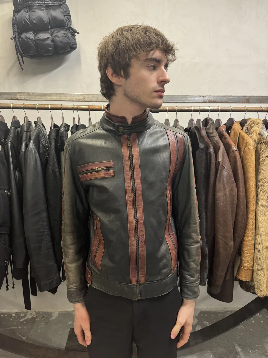 AW2005 Dolce & Gabbana Pro Biker Leather Jacket - Image 2