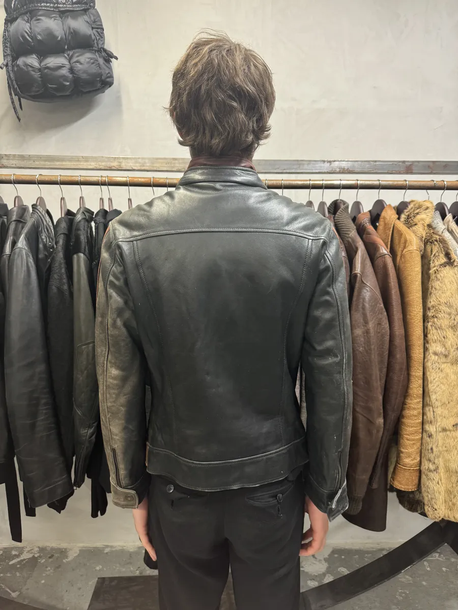 AW2005 Dolce & Gabbana Pro Biker Leather Jacket - Image 4