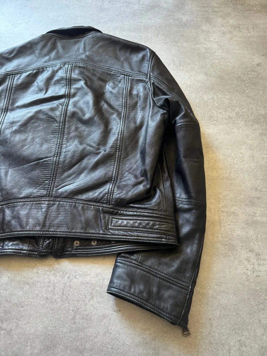 AW2005 Dolce & Gabbana Structured Biker Jacket - Image 4
