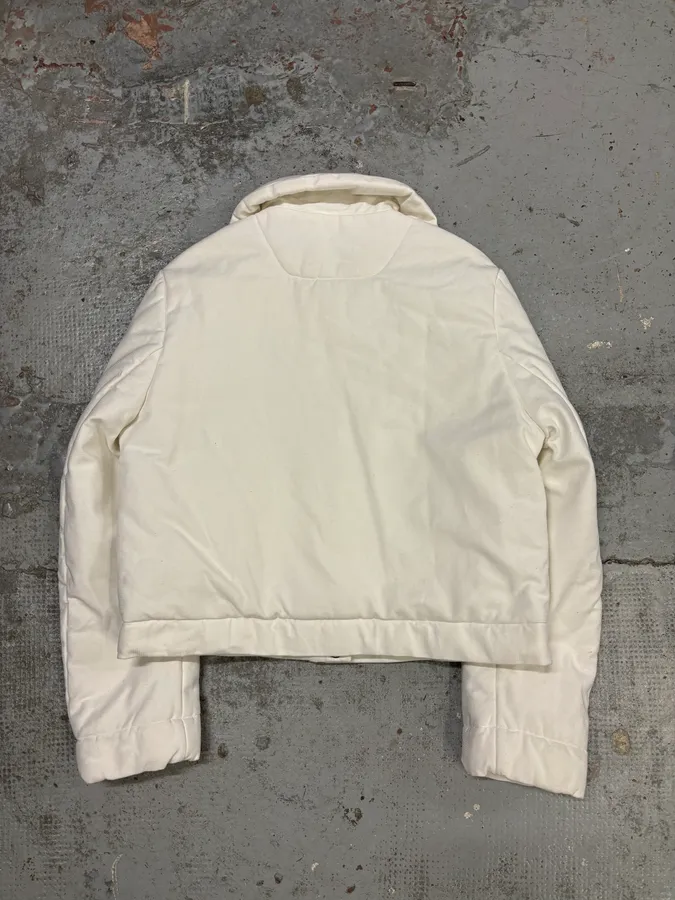 AW2005 Maison Martin Margiela White Cotton Quilted Puffer Jacket - Image 5