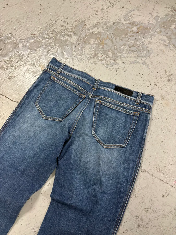 AW2005 Roberto Cavalli Leopard Interior Blue Denim Jeans - Image 7