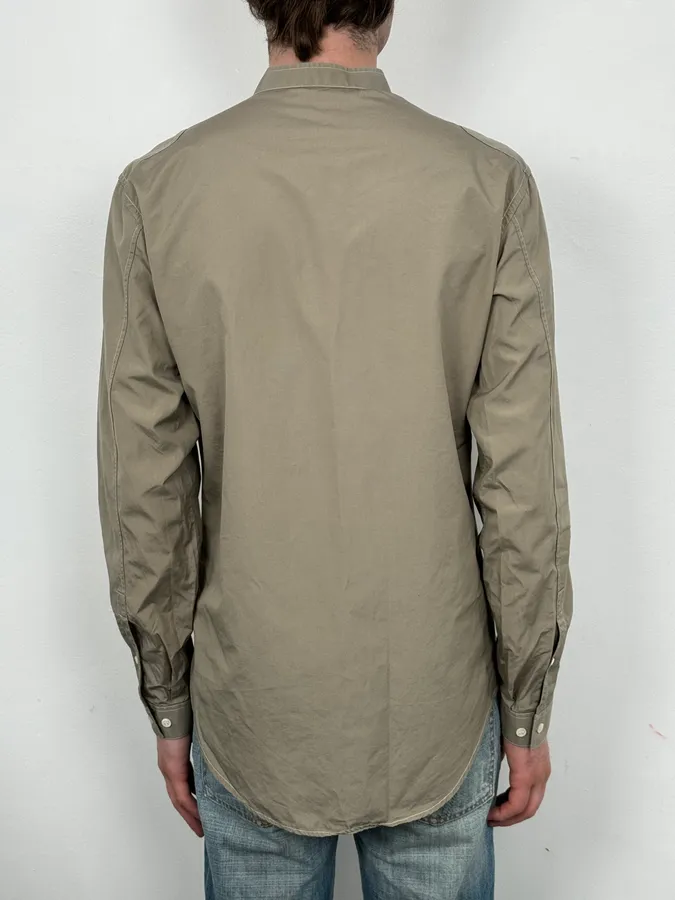 AW2005 Yves Saint Laurent Beige Cotton Cargo Shirt - Image 3