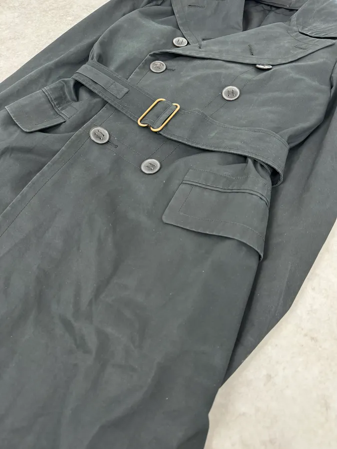 AW2005 Yves Saint Laurent Black Premium Classy Trench Coat - Image 7