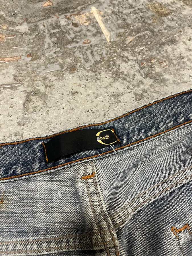 AW2006 Cavalli Tiger Attack Blue Denim Jeans - Image 12