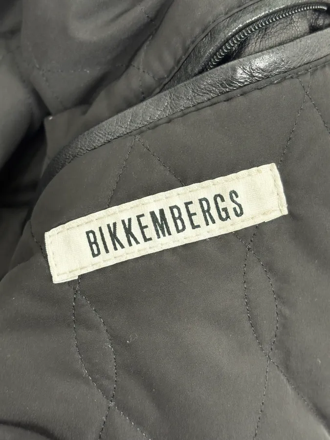 AW2006 Dirk Bikkembergs Black Premium Mafia Leather Jacket - Image 11