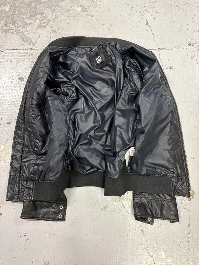 AW2006 Dolce & Gabbana Black Mafia Bomber Jacket - Image 5