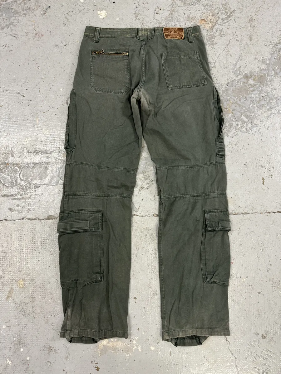 AW2006 Dolce & Gabbana Multi Pockets Green Cargo Naval Pants - Image 6