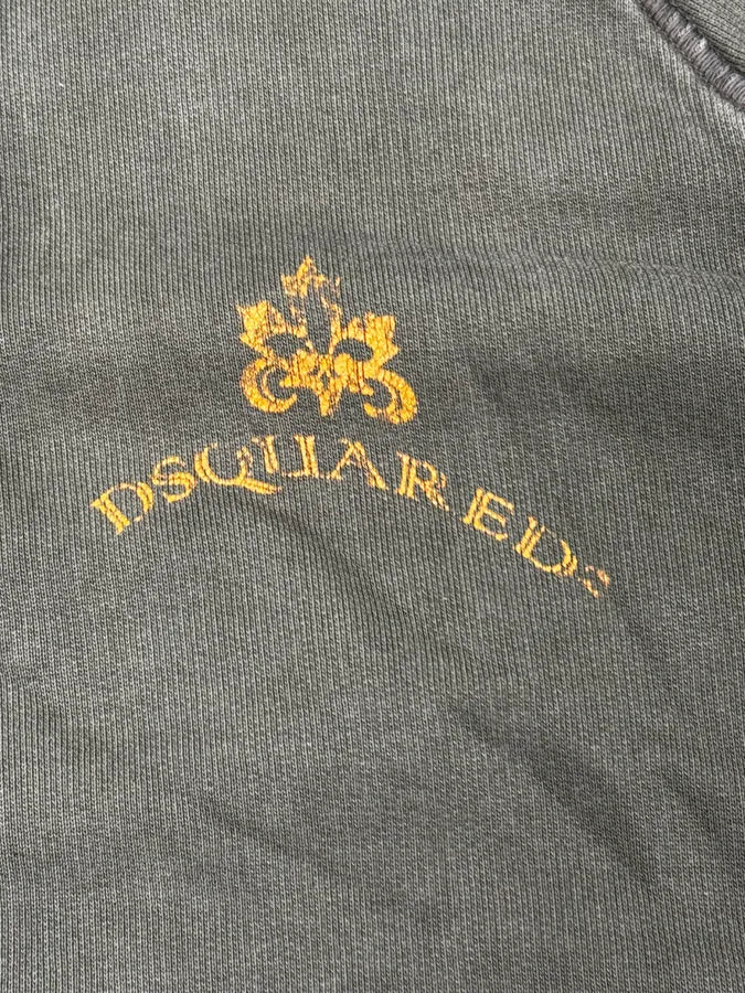 AW2006 Dsquared2 Olive Green & Yellow Propaganda Zip-up Hoodie - Image 9