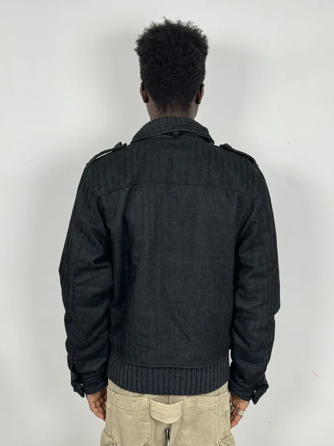 AW2006 Gianfranco Ferré Grey Officer Buttoned Bomber Jacket - Image 3