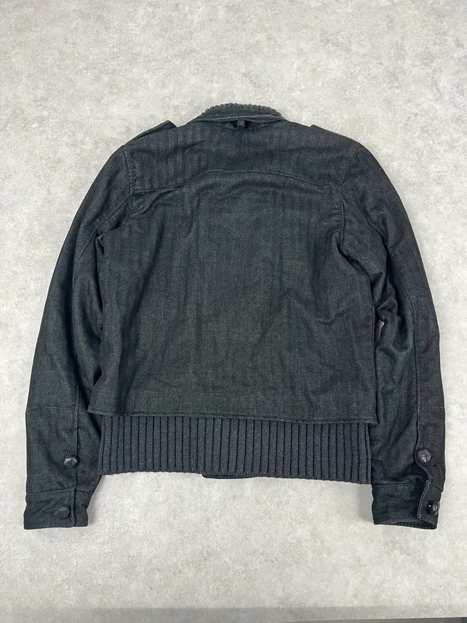 AW2006 Gianfranco Ferré Grey Officer Buttoned Bomber Jacket - Image 6