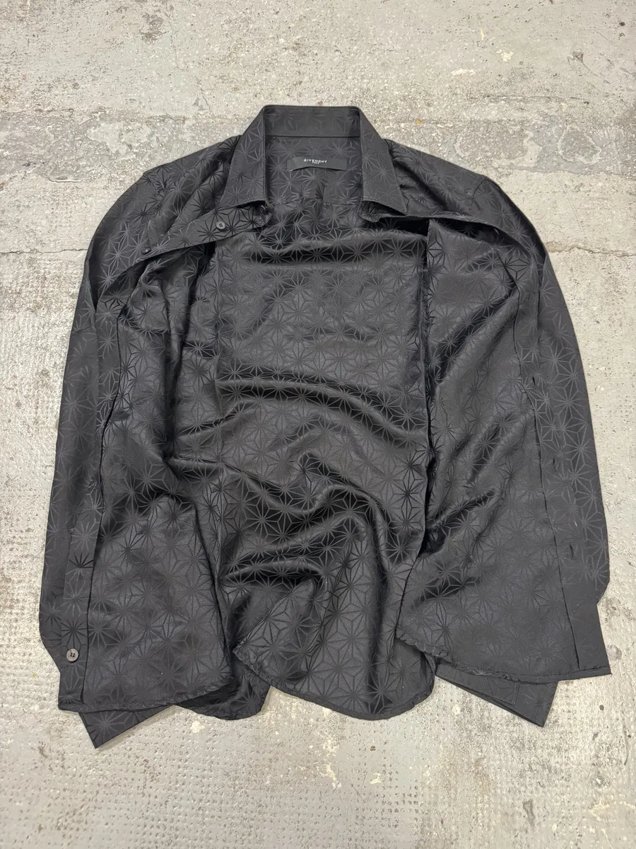 AW2006 Givenchy Black Silk Contemporary Shirt - Image 5