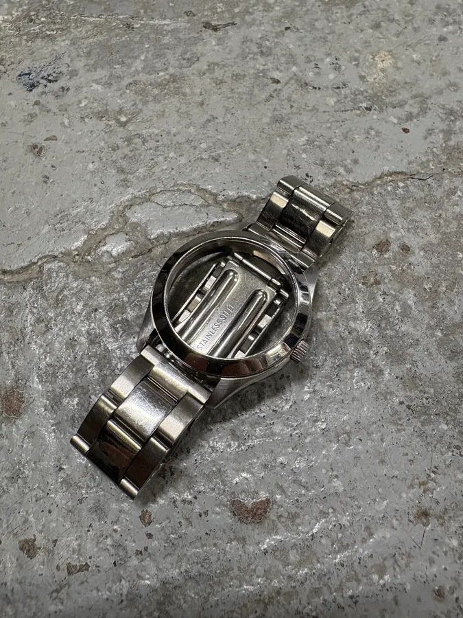 AW2006 Maison Margiela Re-Edition H&M Silver Steel No Dial Watch - Image 7
