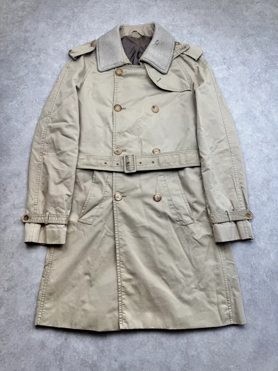 AW2006 Maison Martin Margiela Beige Double-Breasted Trench Coat