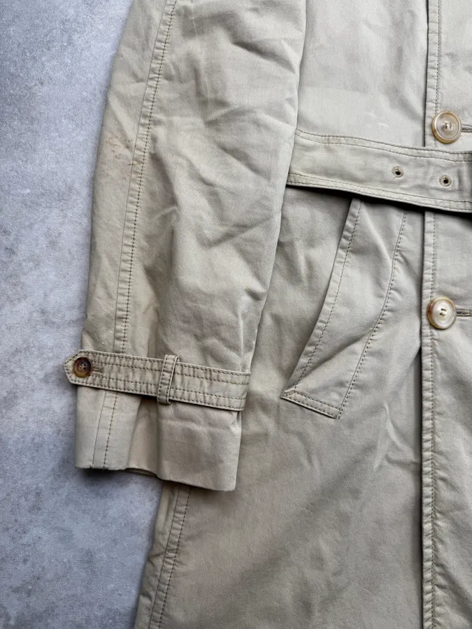 AW2006 Maison Martin Margiela Beige Double-Breasted Trench Coat - Image 10