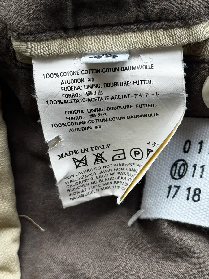 AW2006 Maison Martin Margiela Beige Double-Breasted Trench Coat - Image 15