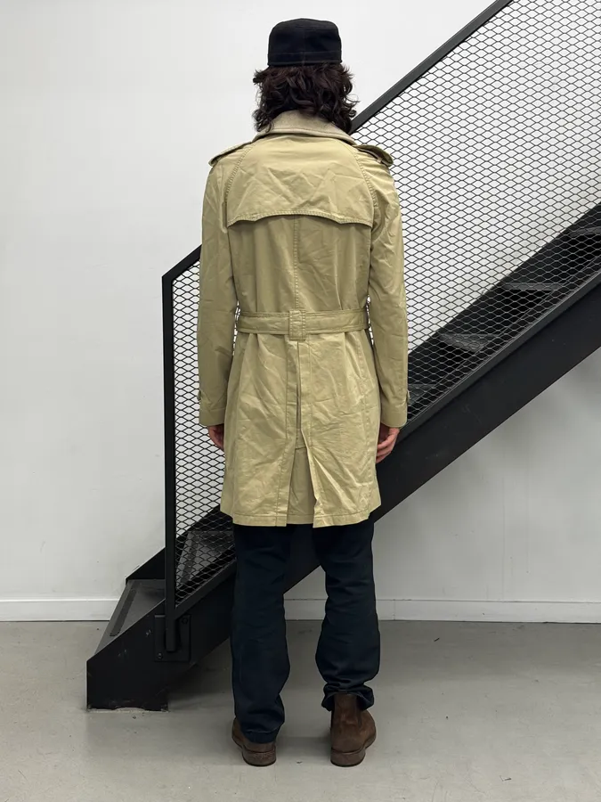 AW2006 Maison Martin Margiela Beige Double-Breasted Trench Coat - Image 5