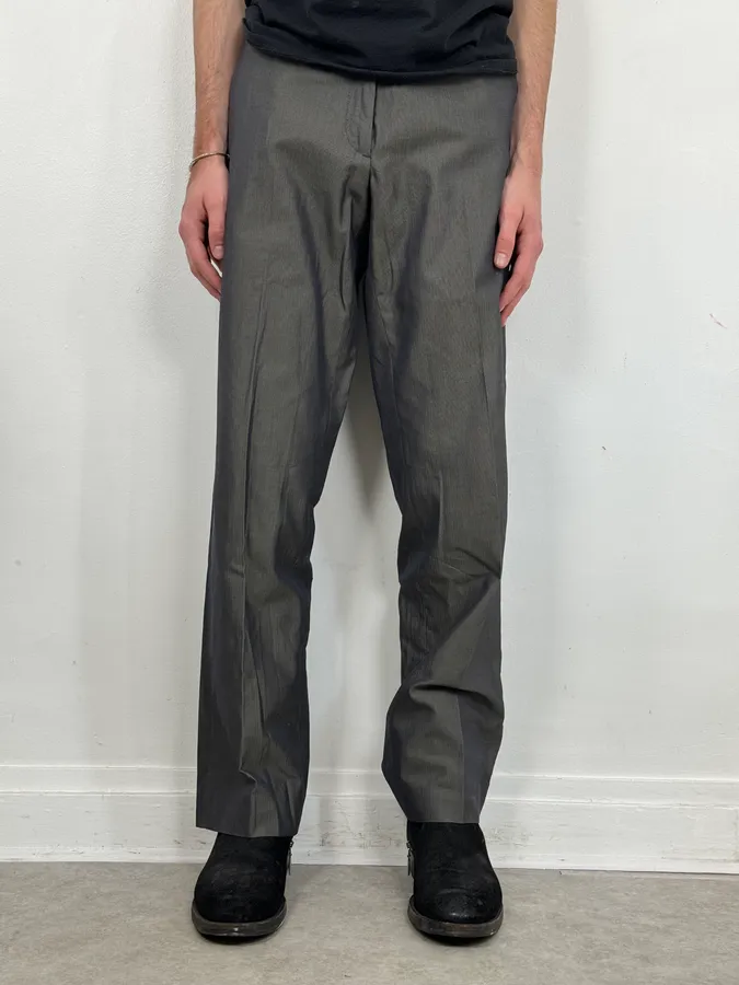 AW2006 Maison Martin Margiela Grey Iridescend Classy Pants