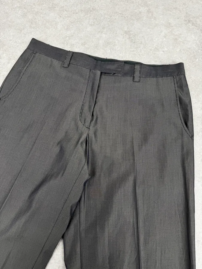 AW2006 Maison Martin Margiela Grey Iridescend Classy Pants - Image 6