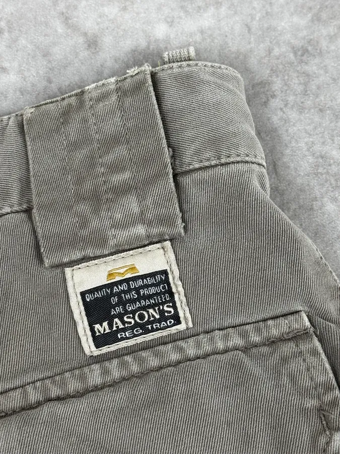 AW2006 Mason’s Ultimate Backzip Green Cargo Pants - Image 11