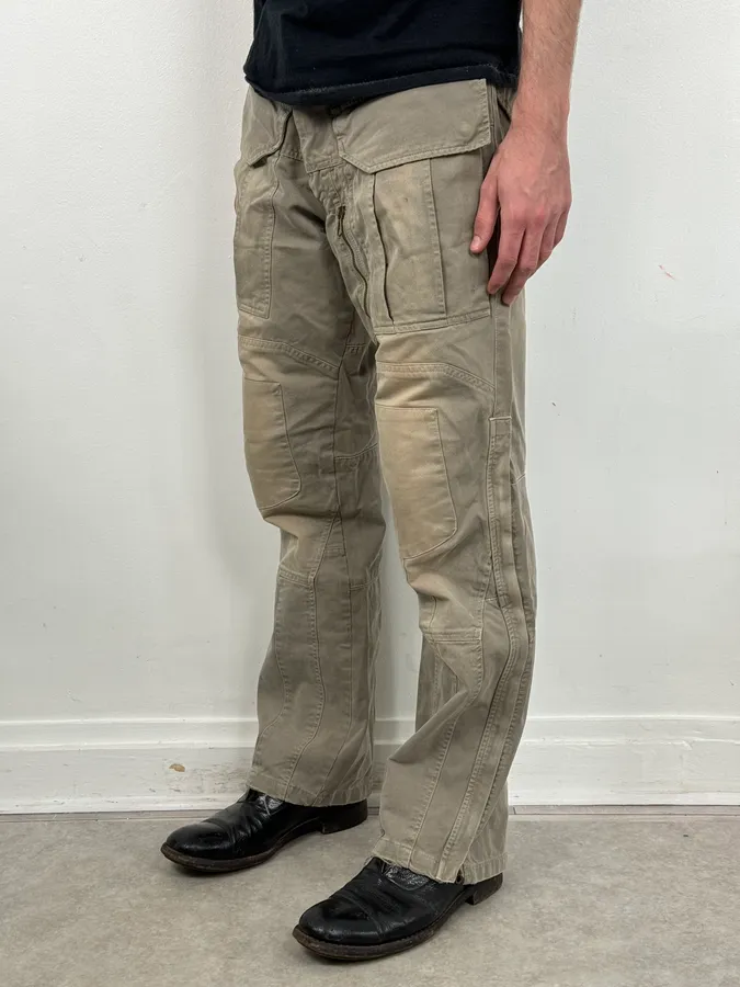 AW2006 Mason’s Ultimate Backzip Green Cargo Pants - Image 3
