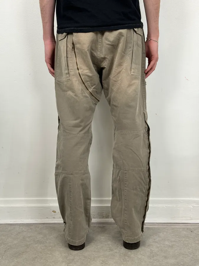 AW2006 Mason’s Ultimate Backzip Green Cargo Pants - Image 4