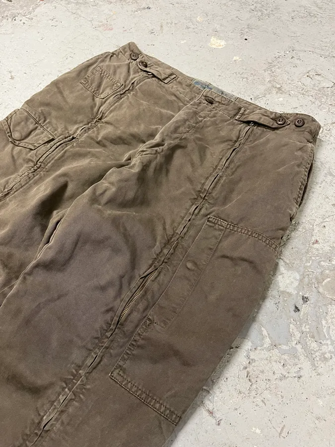 AW2006 Mason’s Full Zip Brown Cargo Military Pants - Image 7