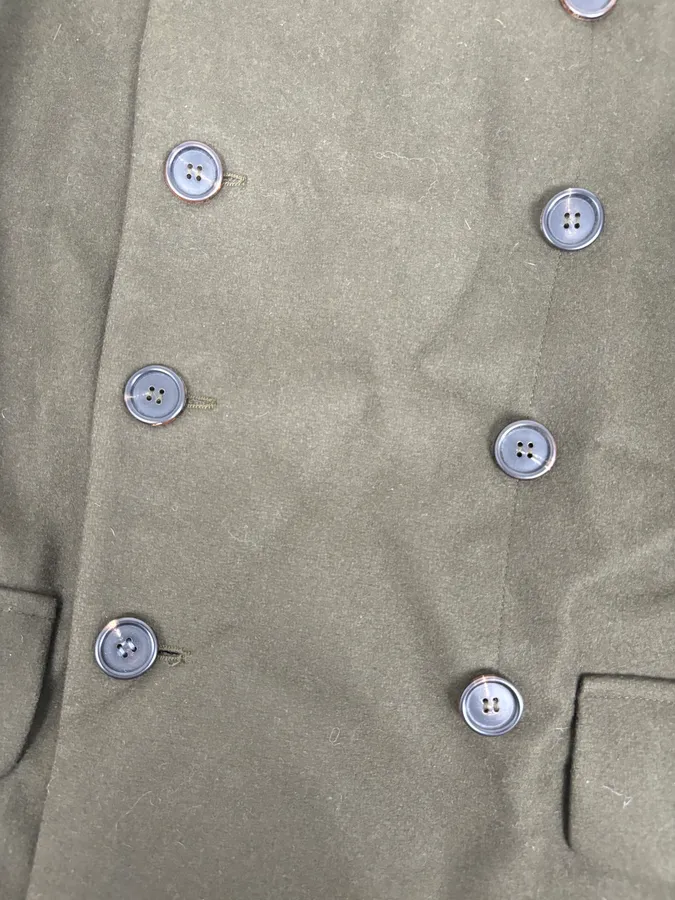 AW2006 Miu Miu Military Green Double-Breasted Wool Coat - Image 12