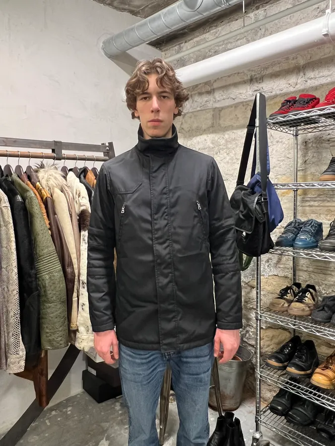 AW2006 Prada Black Padded Linea Rossa Jacket - Image 6