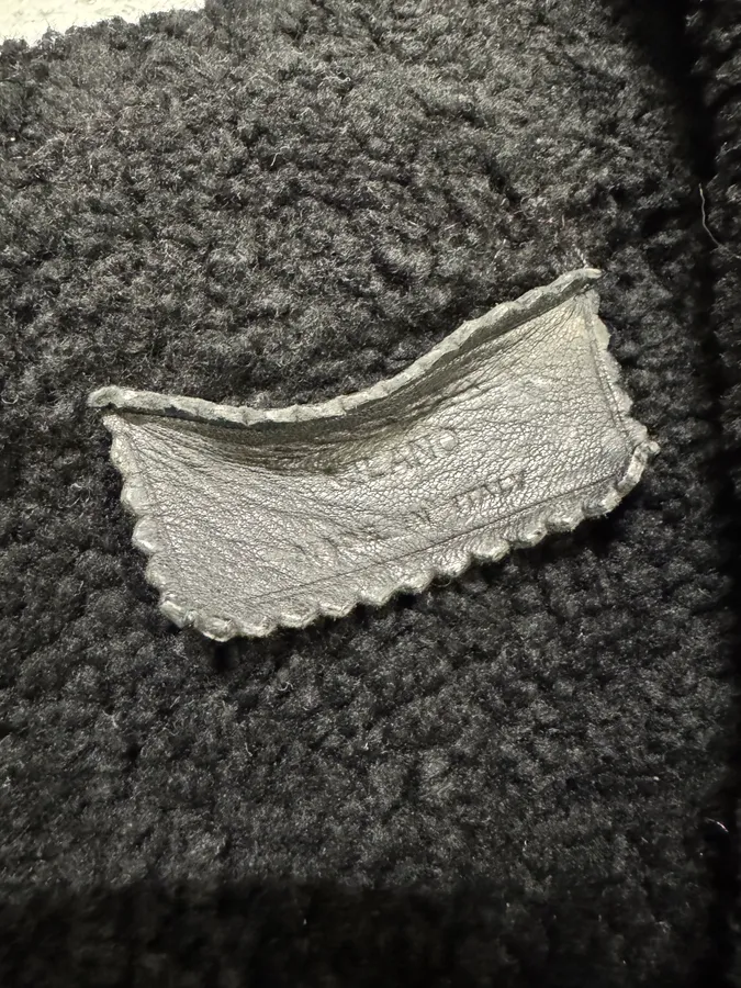 AW2006 Prada Black Shearling Lambskin Leather Jacket - Image 9