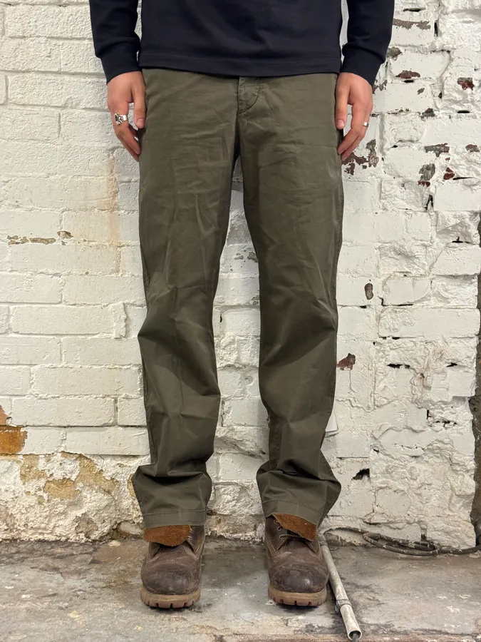 AW2006 Prada Khaki Chino Pants - Image 2