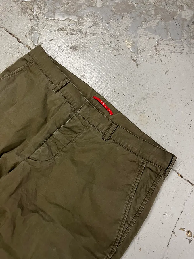 AW2006 Prada Khaki Chino Pants - Image 6