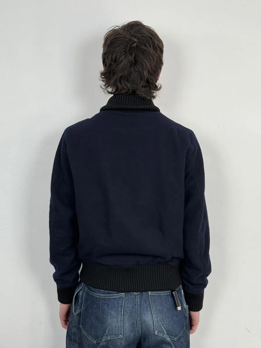 AW2007 Acne Studios Navy Wool Jacket - Image 4