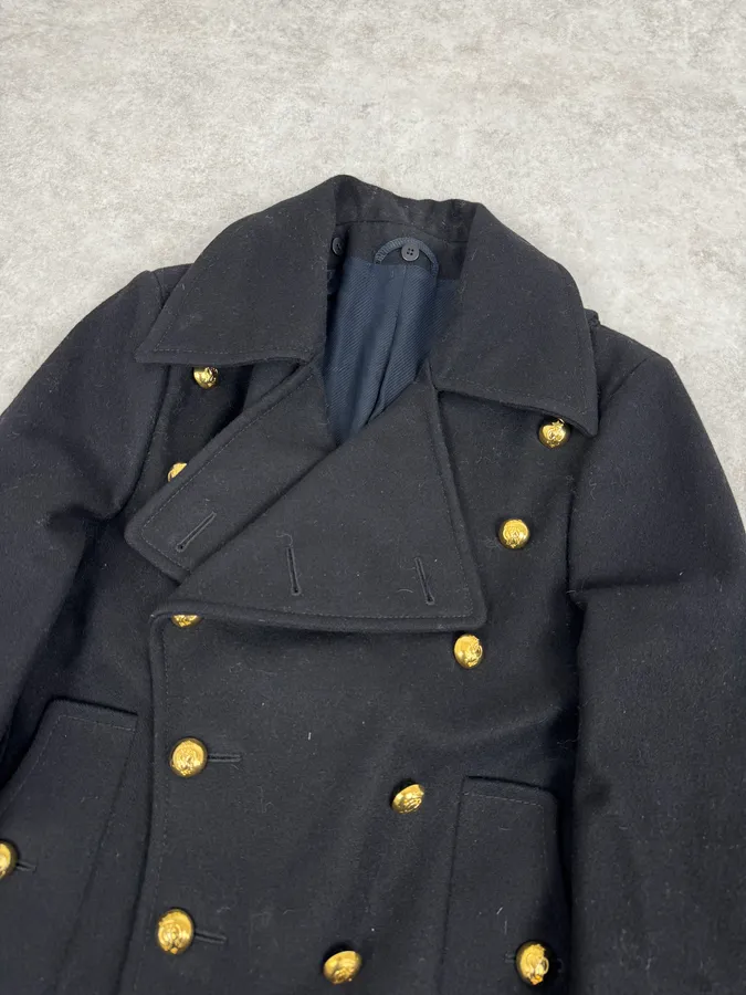 AW2007 Balenciaga Black Classy Officer Jacket By Nicolas Ghesquière - Image 5