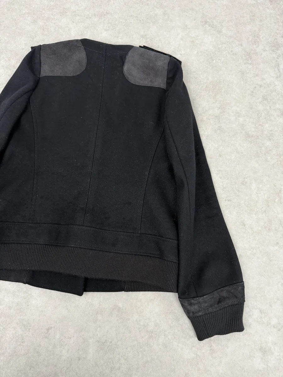 AW2007 Balenciaga Black Officer Buttoned Wool Peacoat by Nicolas Ghesquiere - Image 11