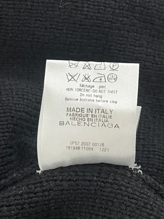 AW2007 Balenciaga Officier Black Cardigan by Nicolas Ghesquière - Image 12