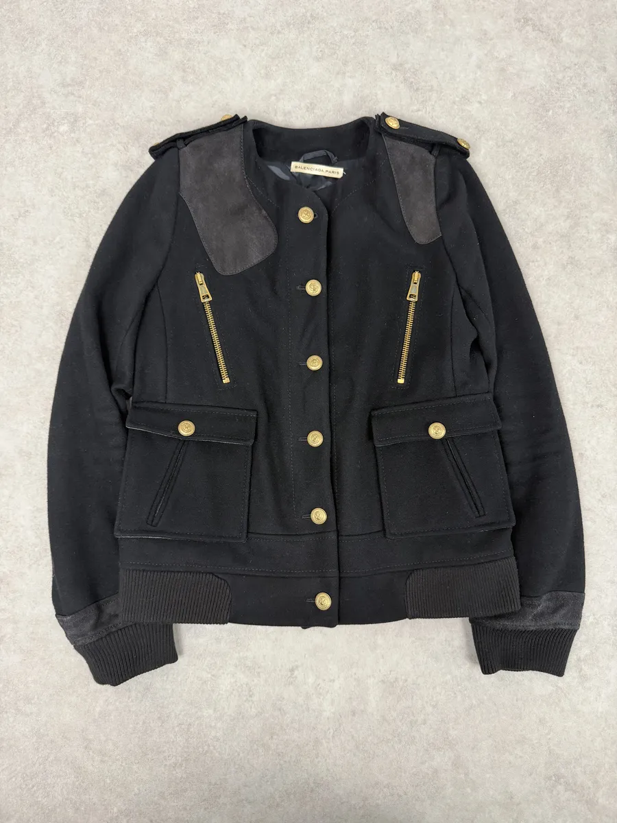 AW2007 Balenciaga University Buttoned Officer Wool Jacket by Nicolas Ghesquiere - Image 5