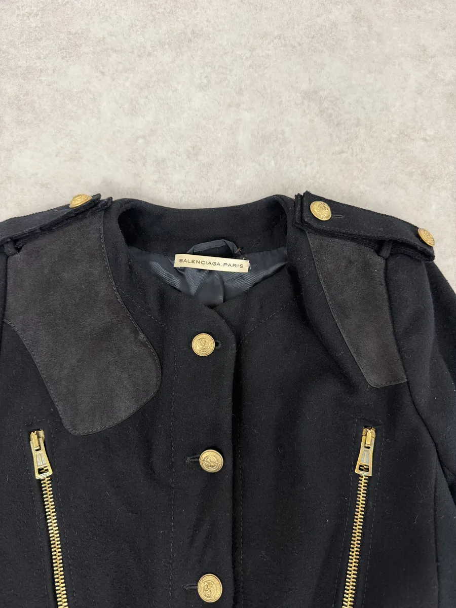 AW2007 Balenciaga University Buttoned Officer Wool Jacket by Nicolas Ghesquiere - Image 8
