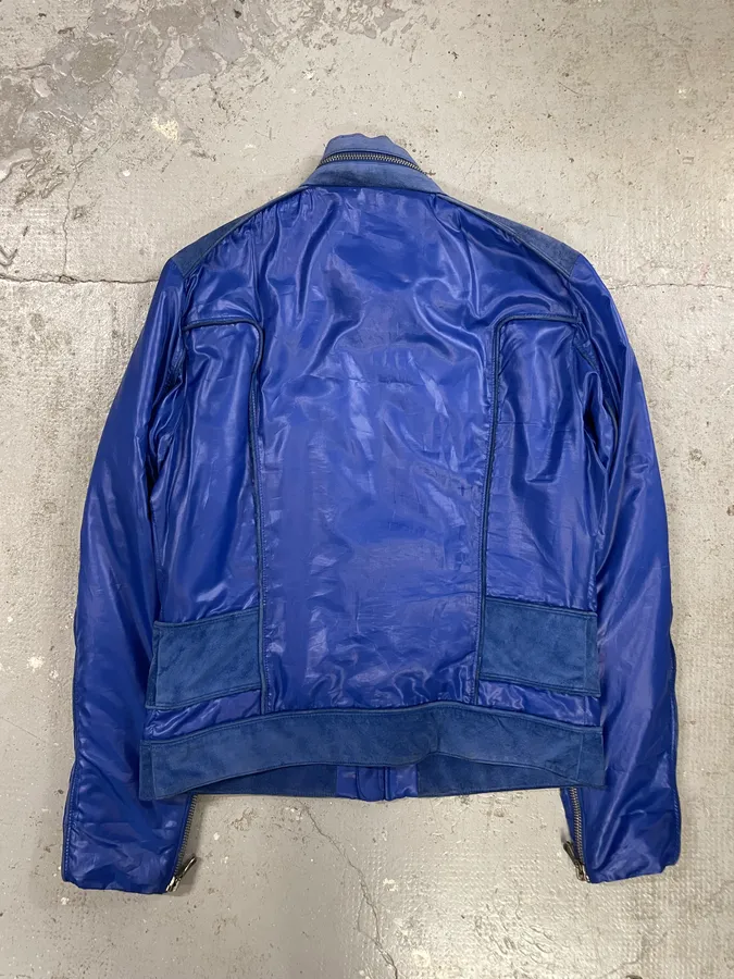 AW2007 Dolce & Gabbana Multi-Zip Blue Utility Jacket - Image 8