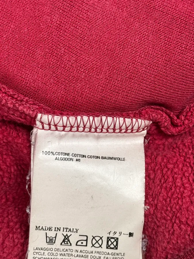 AW2007 Dsquared2 Red « Heart Stronger » Zip-up Hoodie - Image 12