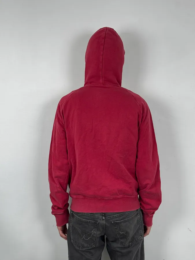 AW2007 Dsquared2 Red « Heart Stronger » Zip-up Hoodie - Image 3