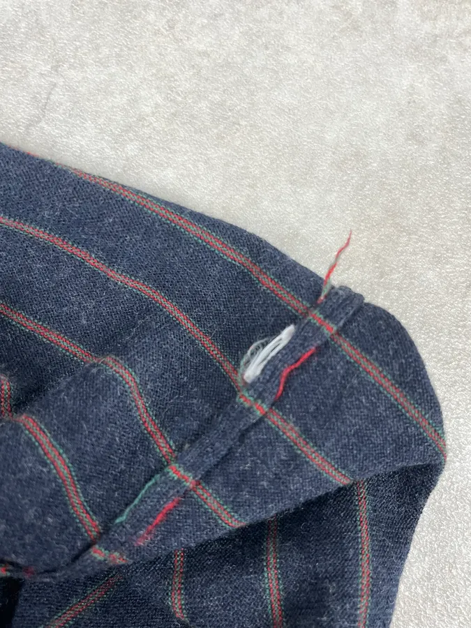 AW2007 Gucci Navy Striped Longsleeve Polo - Image 9