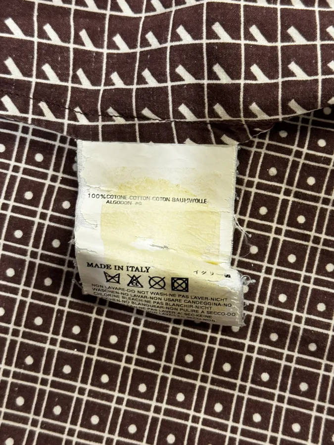 AW2007 Maison Martin Margiela Brown Checkered Shirt - Image 10