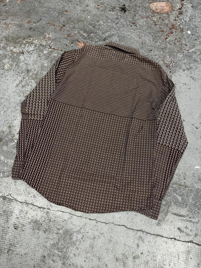 AW2007 Maison Martin Margiela Brown Checkered Shirt - Image 6