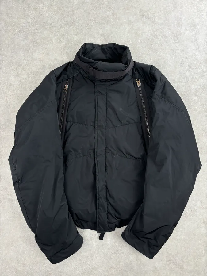 AW2007 Marithé + François Girbaud Black Multi Zips Puffer Jacket