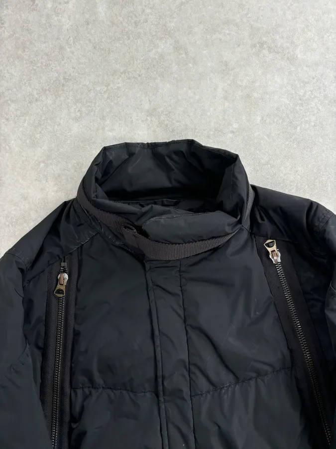 AW2007 Marithé + François Girbaud Black Multi Zips Puffer Jacket - Image 5