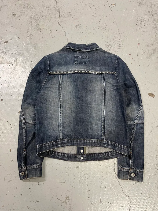 AW2007 Marithé + François Girbaud Patch Blue Denim Jacket - Image 4