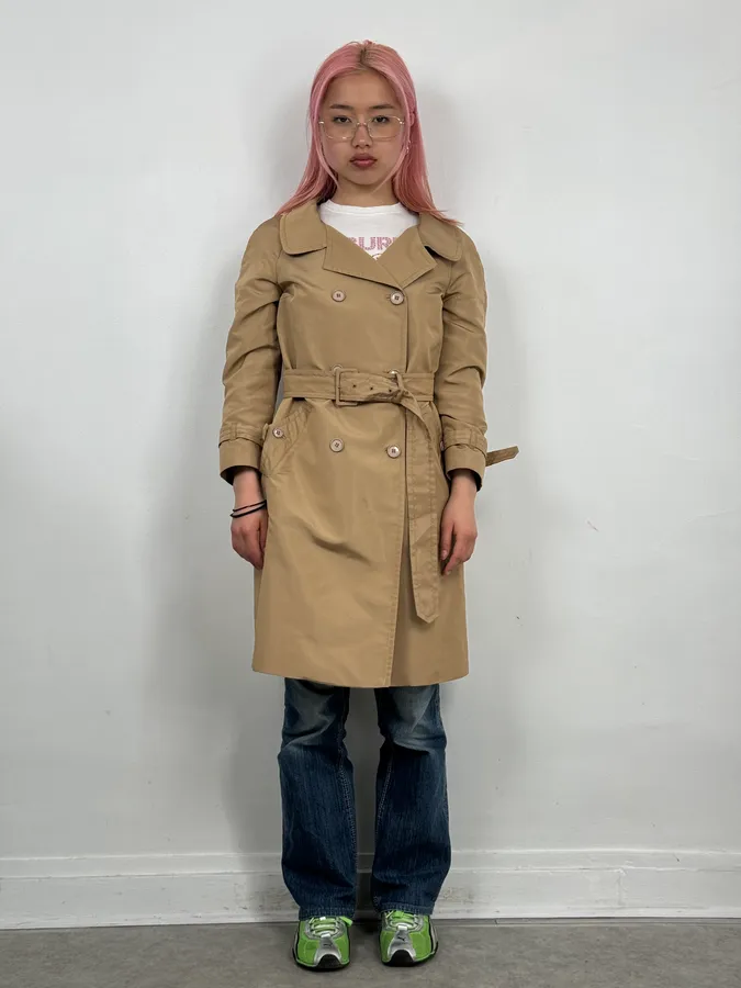 AW2007 Prada Belted Short Trench Coat - Image 2