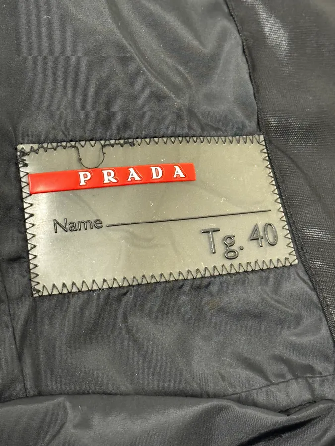 AW2007 Prada Black Shiny Hooded Puffer Jacket - Image 10